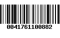 Código de Barras 0041761100882