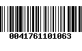 Código de Barras 0041761101063