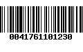 Código de Barras 0041761101230