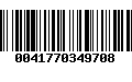 Código de Barras 0041770349708