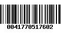 Código de Barras 0041770517602