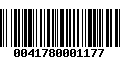 Código de Barras 0041780001177