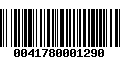 Código de Barras 0041780001290