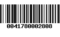 Código de Barras 0041780002808