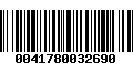 Código de Barras 0041780032690