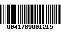 Código de Barras 0041789001215