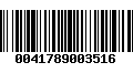 Código de Barras 0041789003516