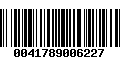 Código de Barras 0041789006227