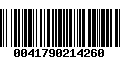 Código de Barras 0041790214260