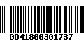 Código de Barras 0041800301737