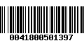 Código de Barras 0041800501397