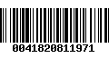 Código de Barras 0041820811971