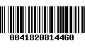 Código de Barras 0041820814460