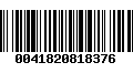 Código de Barras 0041820818376