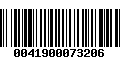 Código de Barras 0041900073206