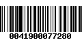 Código de Barras 0041900077280