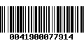 Código de Barras 0041900077914