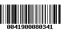 Código de Barras 0041900080341