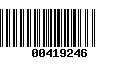 Código de Barras 00419246