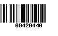 Código de Barras 00420440