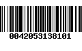 Código de Barras 0042053138101