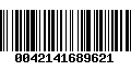 Código de Barras 0042141689621