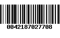 Código de Barras 0042187027708