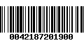 Código de Barras 0042187201900