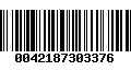 Código de Barras 0042187303376