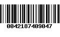 Código de Barras 0042187409047