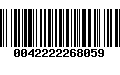 Código de Barras 0042222268059