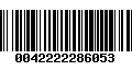 Código de Barras 0042222286053