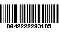 Código de Barras 0042222293105