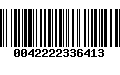 Código de Barras 0042222336413