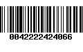 Código de Barras 0042222424066