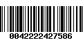 Código de Barras 0042222427586