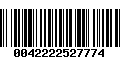Código de Barras 0042222527774