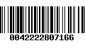 Código de Barras 0042222807166