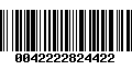 Código de Barras 0042222824422