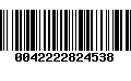 Código de Barras 0042222824538