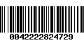 Código de Barras 0042222824729