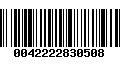 Código de Barras 0042222830508