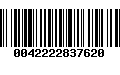 Código de Barras 0042222837620