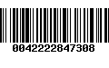 Código de Barras 0042222847308