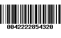 Código de Barras 0042222854320