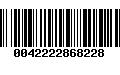 Código de Barras 0042222868228