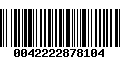 Código de Barras 0042222878104