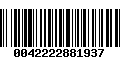 Código de Barras 0042222881937