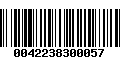 Código de Barras 0042238300057