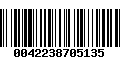 Código de Barras 0042238705135